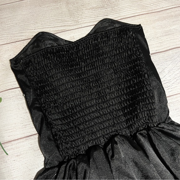 Better B. Embellished Strapless Ruched Party Dress - Picture 7 of 14